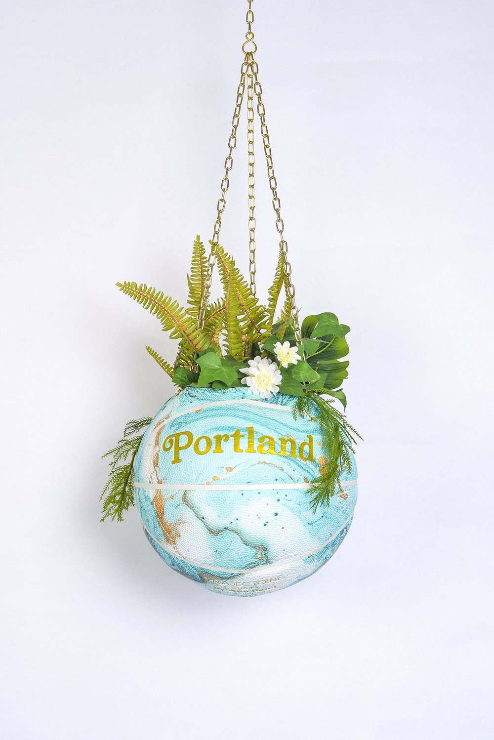 Image of Pre-Order Hanging Floral Ball Portland x Trajactoire Studio