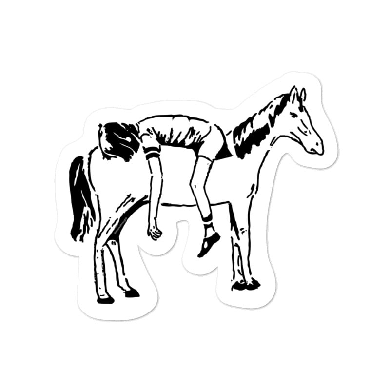 Image of Horse Back Riding - Kiss Cut Sticker