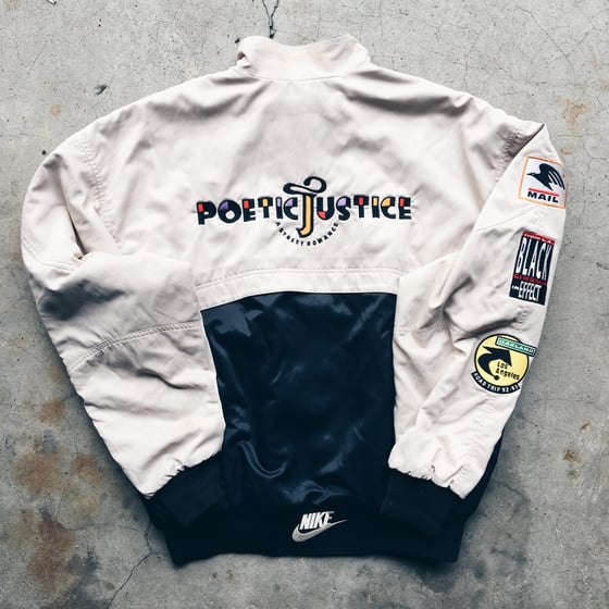 Image of Original 1993 Nike Poetic Justice Cast And Crew Jacket.