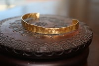Skinny gold cuff