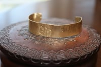 Cactus gold cuff