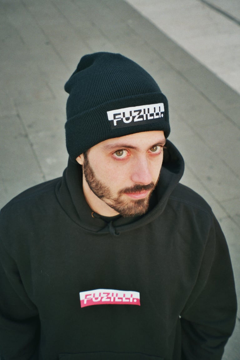 BOXLOGO BLACK BEANIE Image 2
