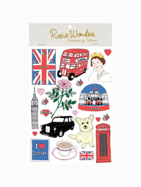 Image 1 of London A6 Temporary Tattoos