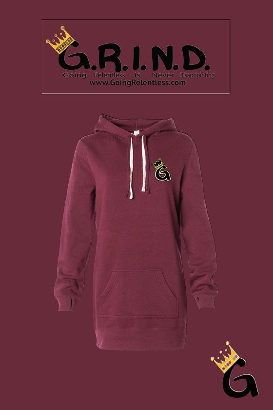 Image of Royal Crest Hoodie Dress