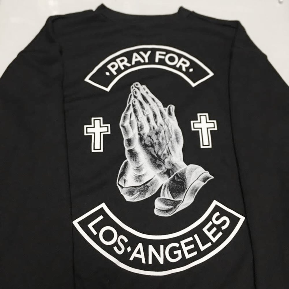 Image of Pray for Los Angeles (Crew neck sweater)