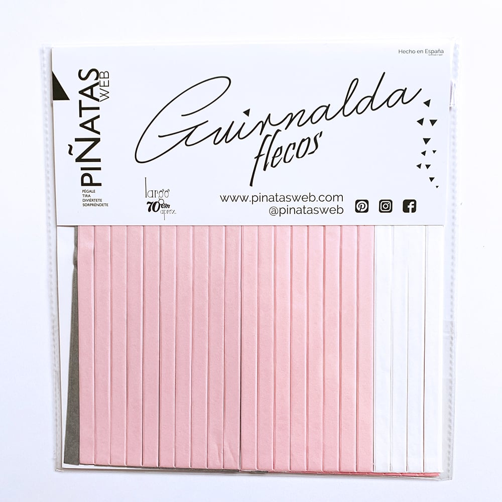 Image of Guirnalda de flecos Pink Grey