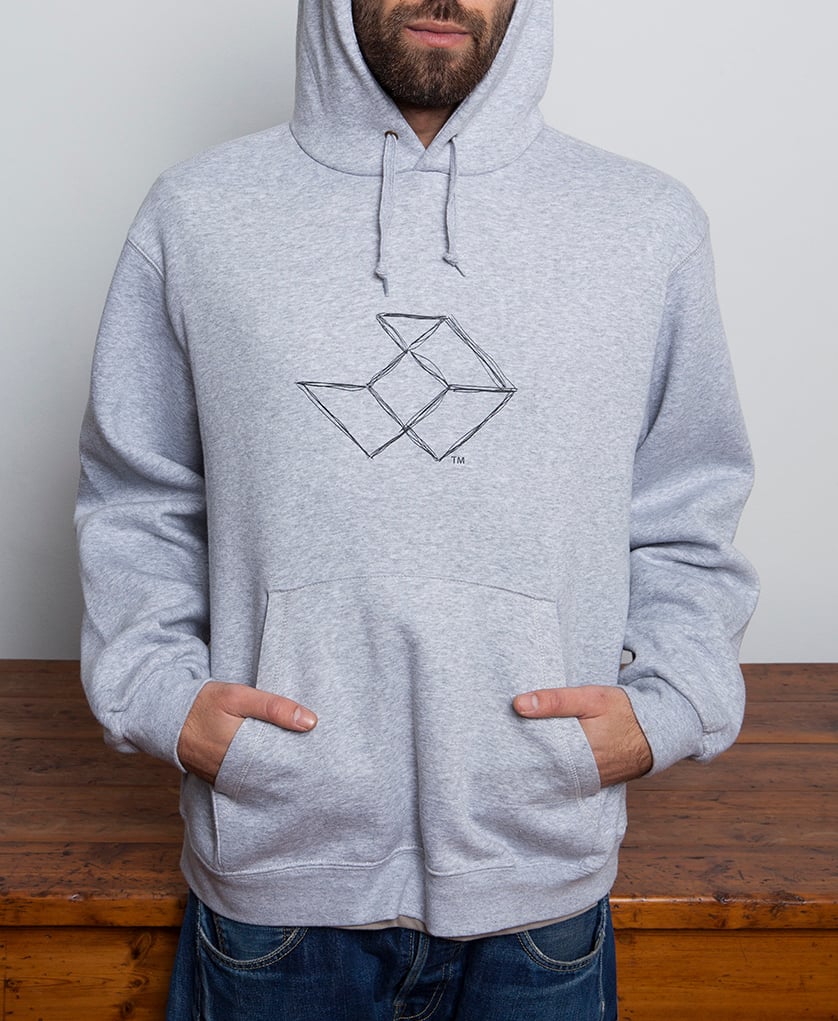 Image of SQUARE HOODIE (ROUGH PENCIL)