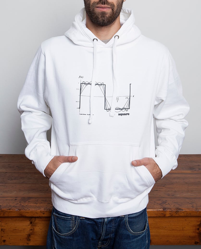Image of Square hoodie (waveform)