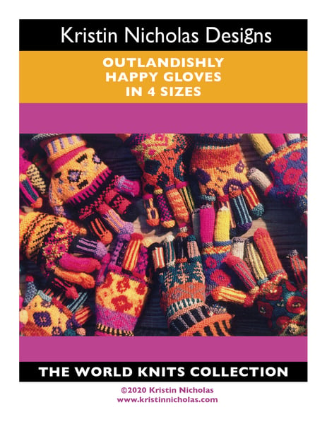 Image of Knit PDF - Outlandishly Happy Gloves/World Knits Collection Download