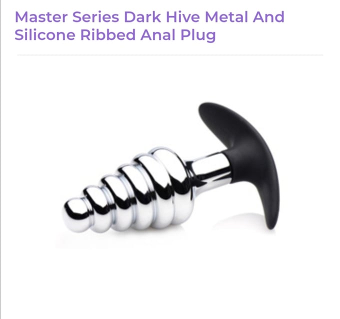 Image of Dark Hive Metal and Silicone Anal Plug