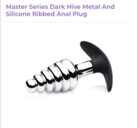 Dark Hive Metal and Silicone Anal Plug