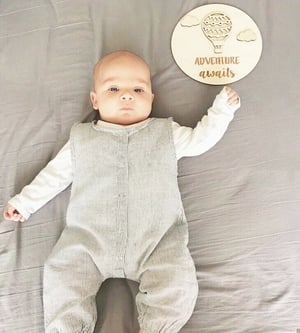 Image of WOODEN BABY PLAQUES