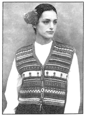 Image of Knit PDF - Vivaciously Vibrant Vests / World Knits Collection Download