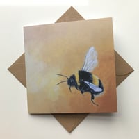 Bumble Bee card - Oil Painting 