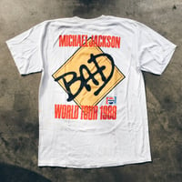 Image 1 of Original 1988 Michael Jackson BAD World Tour Tee.