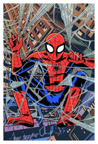 Image 2 of 11x17 signed Spider-Man print