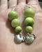 Image of Golden delicious apple earrings