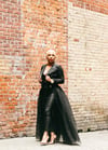 Pearla Detachable Tulle Skirt - Black