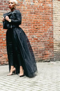 Image 2 of Pearla Detachable Tulle Skirt - Black