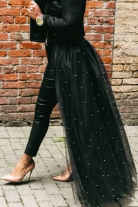 Image 3 of Pearla Detachable Tulle Skirt - Black
