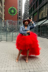 Image 2 of Slaying Diva Tulle Skirt - Red 