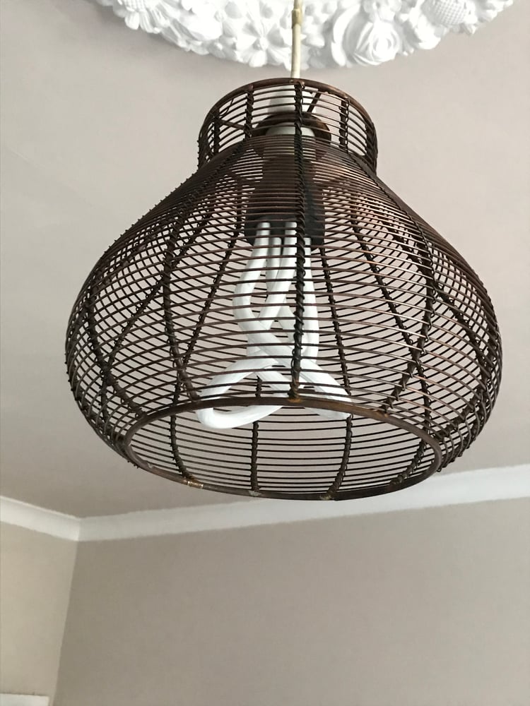 Image of Vintage  Style Copper Cage Shade