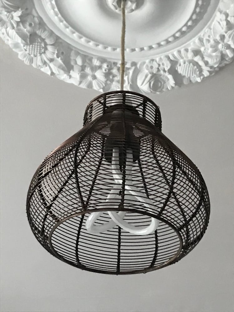 Image of Vintage  Style Copper Cage Shade