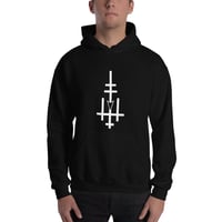 Image 1 of Victory and Reign Cross and Black Legions Circle's Seal Hooded Sweatshirt