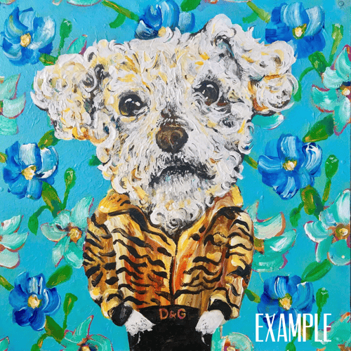 Image of CUSTOM PET PORTRAIT - 18in X 18in (Up to 2 Pets)