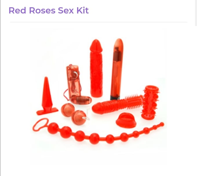 Image of Red Roses Sex Toy Kit