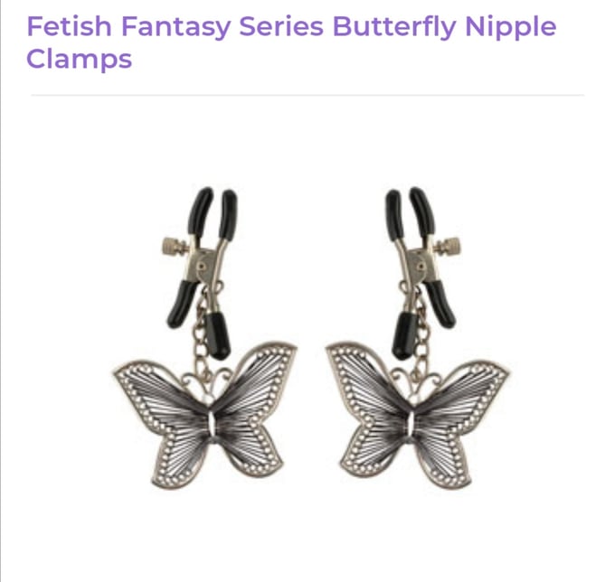 Image of Butterfly Nipple Clamps