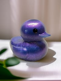 Image 3 of Set of 3 Resin Art OlllllO Ducks with Ducking Cards 'The Mermaid'