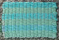 Image 2 of Aqua & Green - Two Tone - 21 Fathom - Lobster Rope Mat