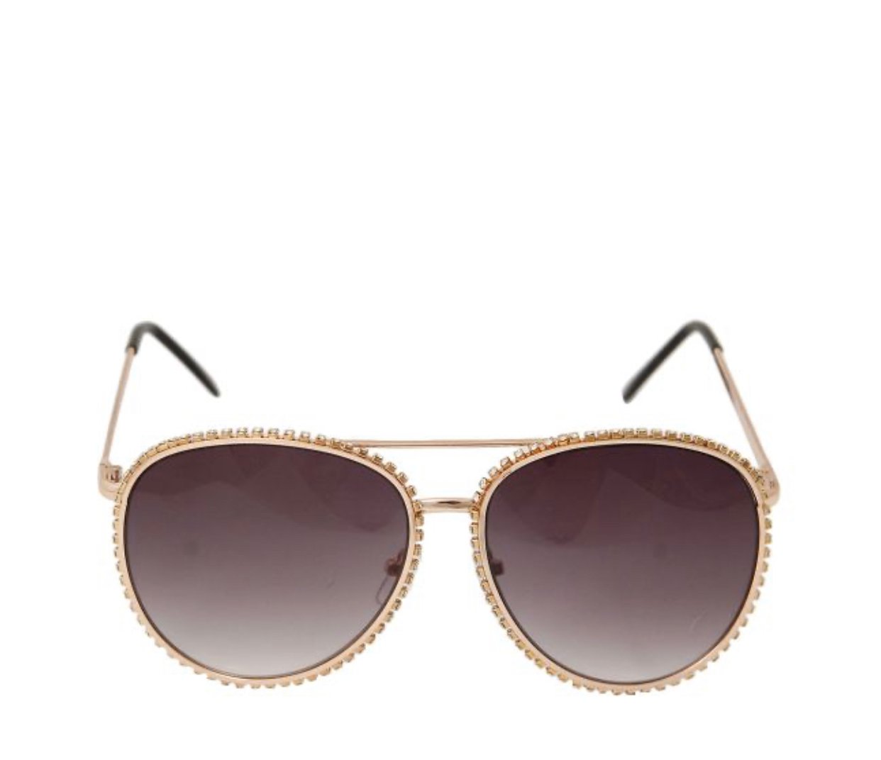Rhinestone aviator sunglasses on sale