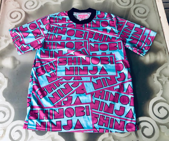 Image of All Over Print Shinobi Ninja Logo Shirt