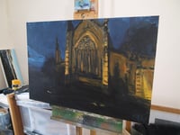 Image 2 of Carlisle Cathedral (Winter Dusk) Original Painting