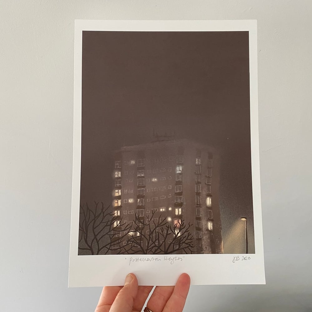 Image of ‘Potternewton Heights’ signed archive quality print (A4 or A3)