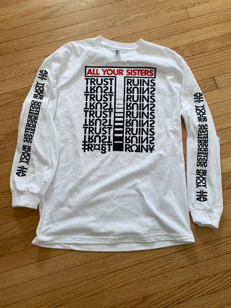 Image of AYS "T" white long Sleeve 
