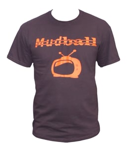Image of Mens Chocolate Brown / Orange T-Shirt