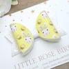 Yellow Bunny Easter Bow
