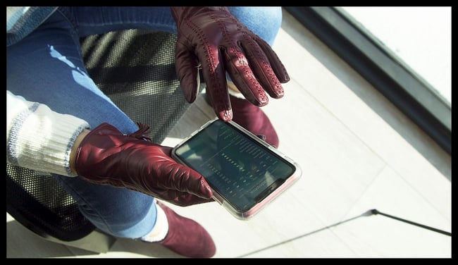 ACTIVE PALM ➐™  'Merlot' - Women's Touchscreen Leather Gloves 