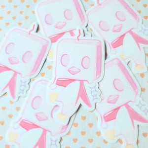 Image of shiny eiscue pinkguin stickers