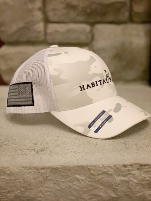 Image of Habitat Flats 2020 Snow Camo Hat 