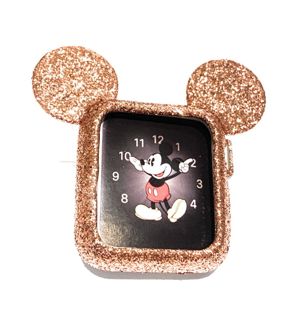 Image of Mickey mouse Apple Watch case  Rose Gold for mickey mouse apple watch band