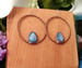 Image of Blue Kyanite Hoop Earrings