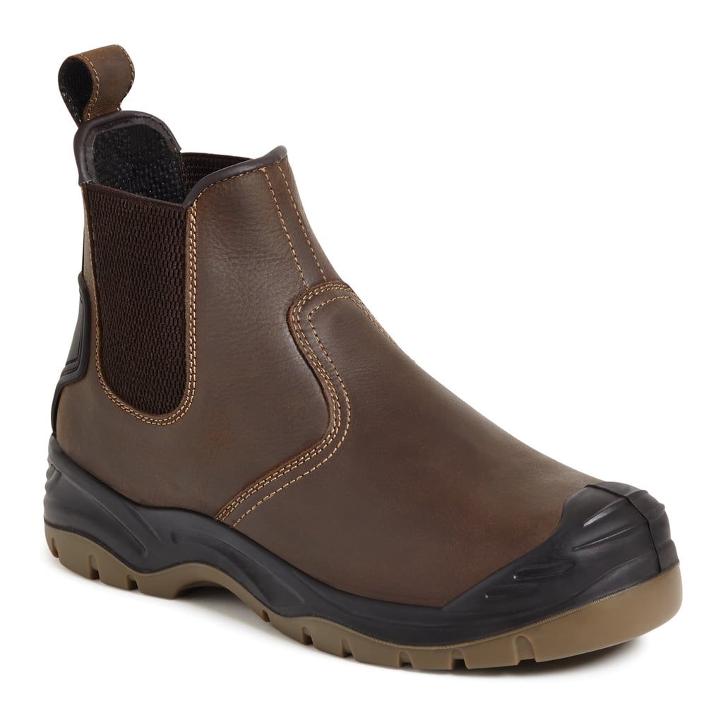 Image of Apache Brown Safety Dealer Boot S3 - AP715SM 
