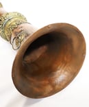 Image of Vintage, Hand-Made Tibetan Ceremonial Brass & Copper Expandable Horn, 69 Inches Tall