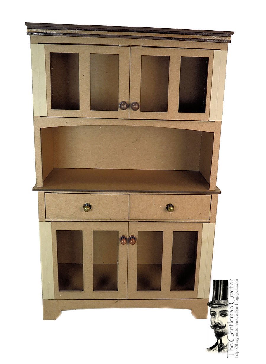 Image of MORE ADDED!  Kitchen Hutch with Paper -Paper Not Cut