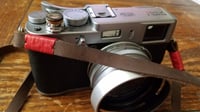 Image 3 of Handmade Lightweight Brown Leather Camera Strap 