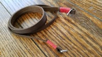 Image 1 of Handmade Lightweight Brown Leather Camera Strap 